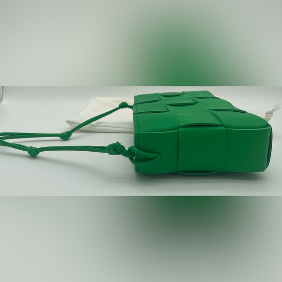 ❌❌SOLD! ❌❌NEW BOTTEGA VENETA CASSETTE GREEN LEATHER BAG PURSE AUTHENTIC! - Picture 9 of 16